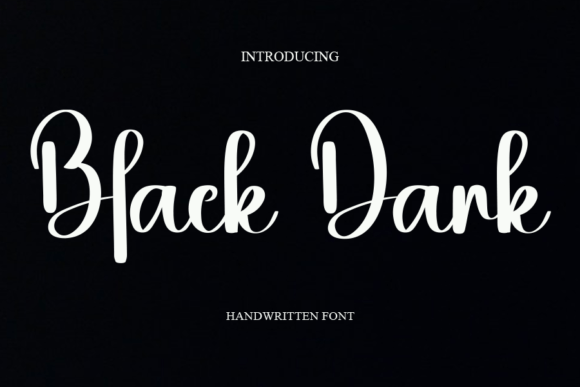 Black Dark: The Elegant Handwritten Font for Editorial Design