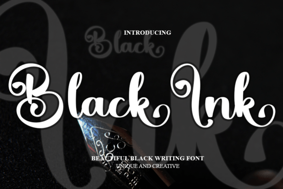 Black Ink: The Editorial Designer's Modern Handwritten Font