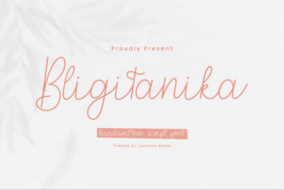 Bligitanika: A Premium Handwritten Font for Digital Impact
