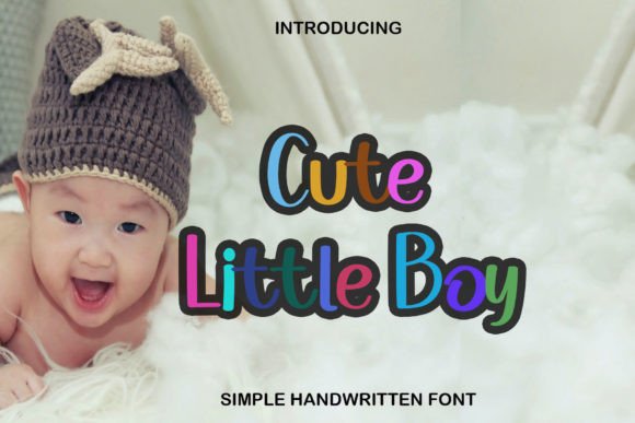 Cute Little Boy: A Handwritten Font for Crafters