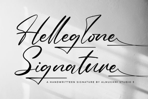 Elevate Your Craft Projects with Helleglone Signature Font