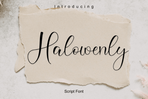 Halowenly: A Casual Script for Editorial Atmosphere