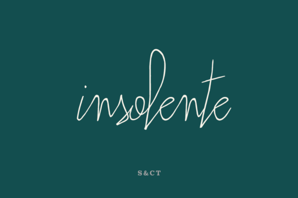 Insolente: A Versatile Script Font for Digital Branding