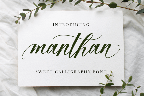 Manthan: An Elegant Script Font for Crafters and Creators