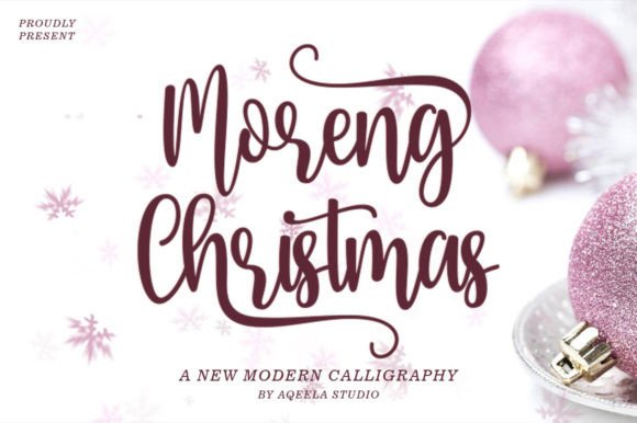 Moreng Christmas: A Script Font for Year-Round Sparkle