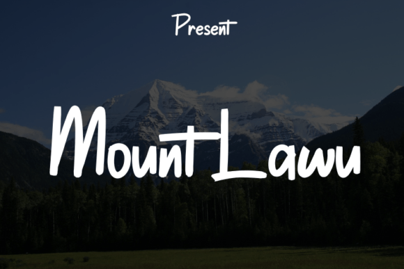 Mount Lawu: A Script Font with Substantial Character