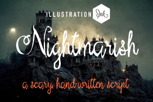 Nightmarish: A Handwritten Script Font for Distinctive Digital Design