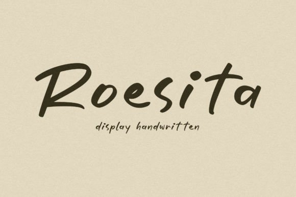 Roesita: A Handwritten Font for Handmade Brands