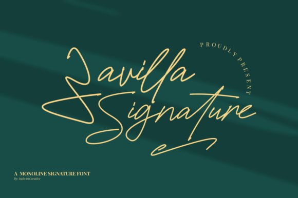 Zavilla Signature: A Handwritten Font for Crafters and Creators
